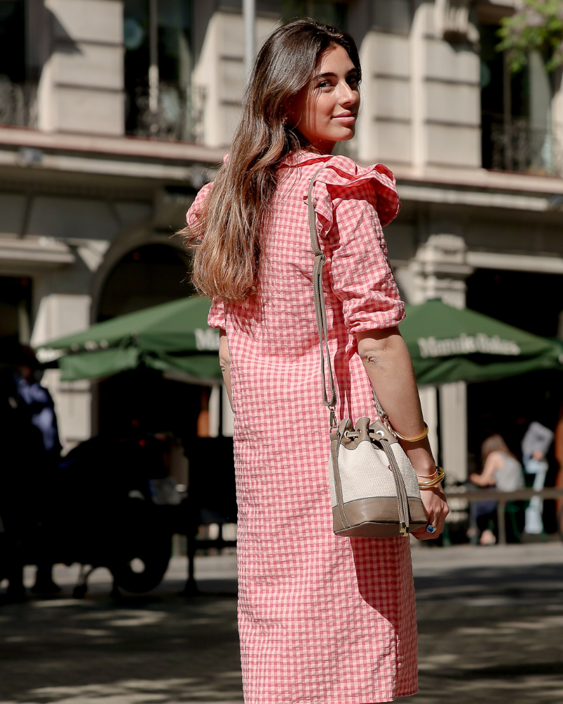 Taupefarbene Charlotte-Tasche
