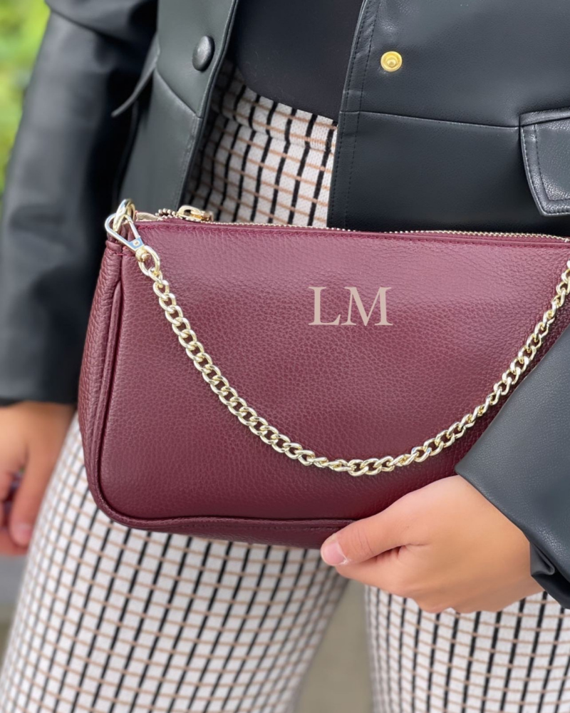 Granatrote große Simona-Tasche