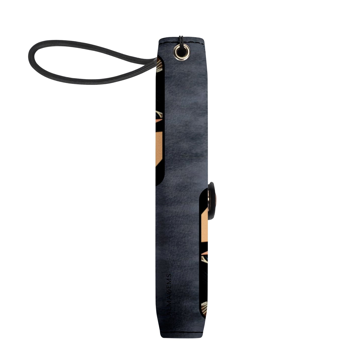 Spezielle benutzerdefinierte Haustier Kunst und Text - personalisierte Telefon Leder Brieftasche - QCUSTOM09PW