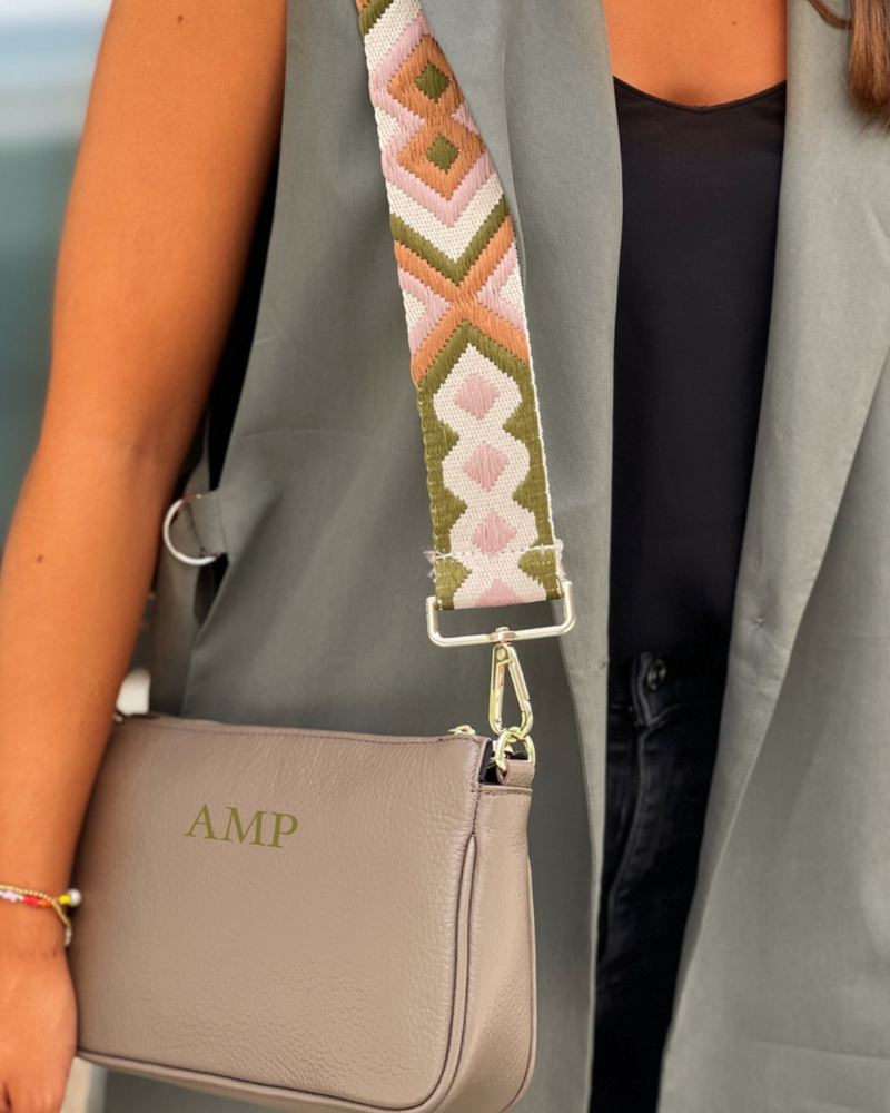 Große Simona Taupe Tasche