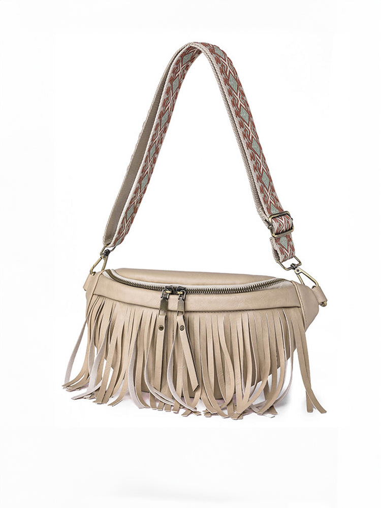 Vintage Totem Hobo Tasche mit Schultergurt und Quaste