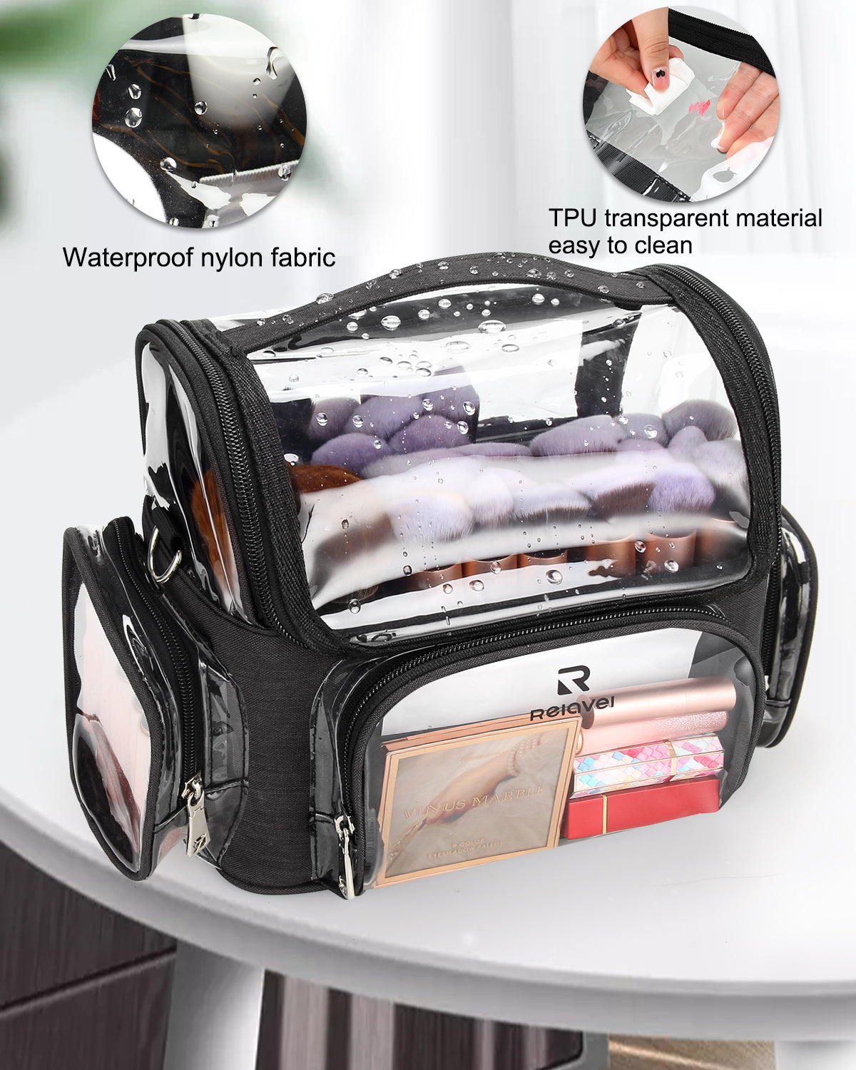 Neue durchsichtige Make-up-Tasche für Make-up-Artists