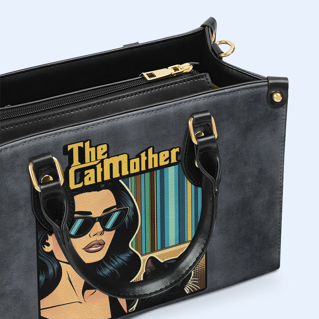Personalisieren Sie Ihre charakteristische Lederhandtasche mit individueller Kunst und Text - QCUSTOM09