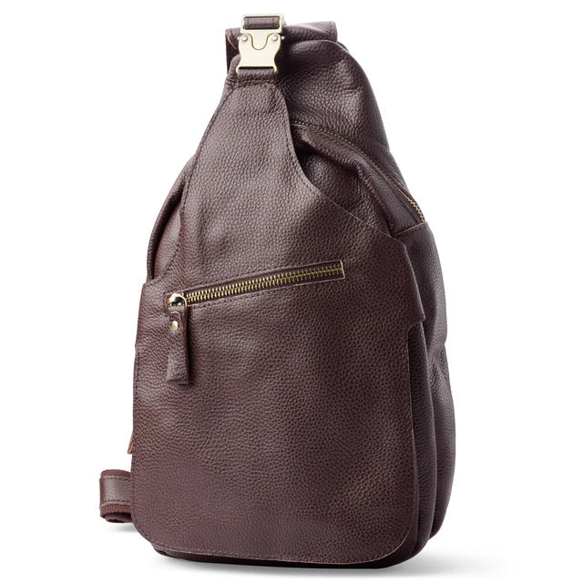 Compact Leather Crossbody Bag