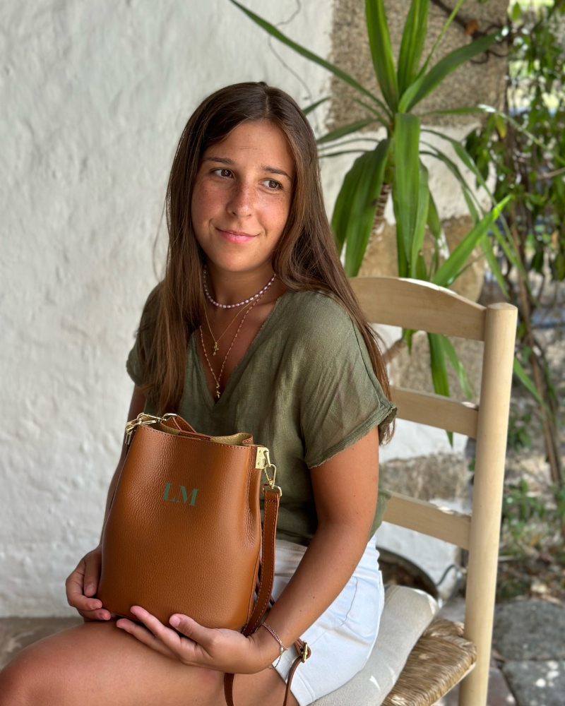 Taupefarbene Federica-Tasche