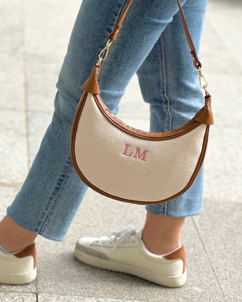 Macarena Tasche aus natürlichem Leinen