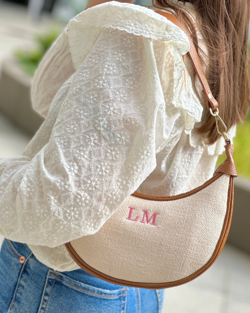 Macarena Tasche aus natürlichem Leinen