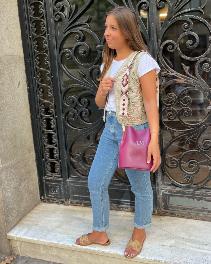 Taupefarbene Federica-Tasche