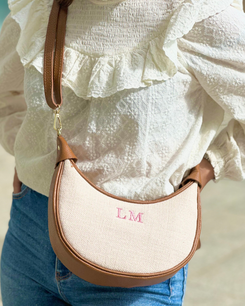 Macarena Tasche aus natürlichem Leinen