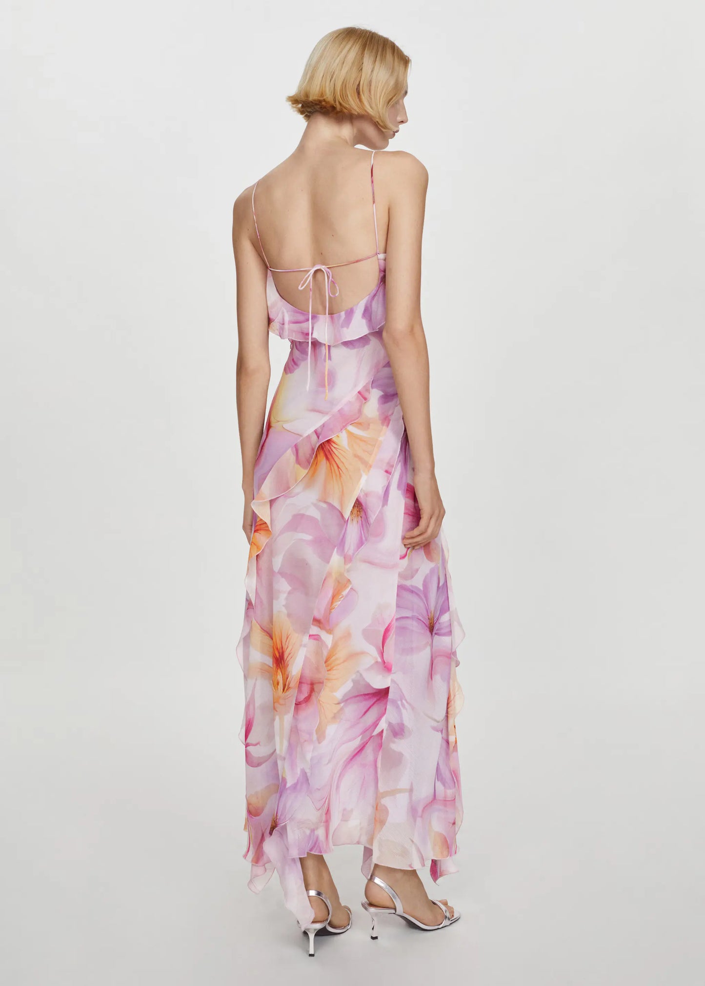 Kyla Kleid mit Rüschen und Blumenmuster