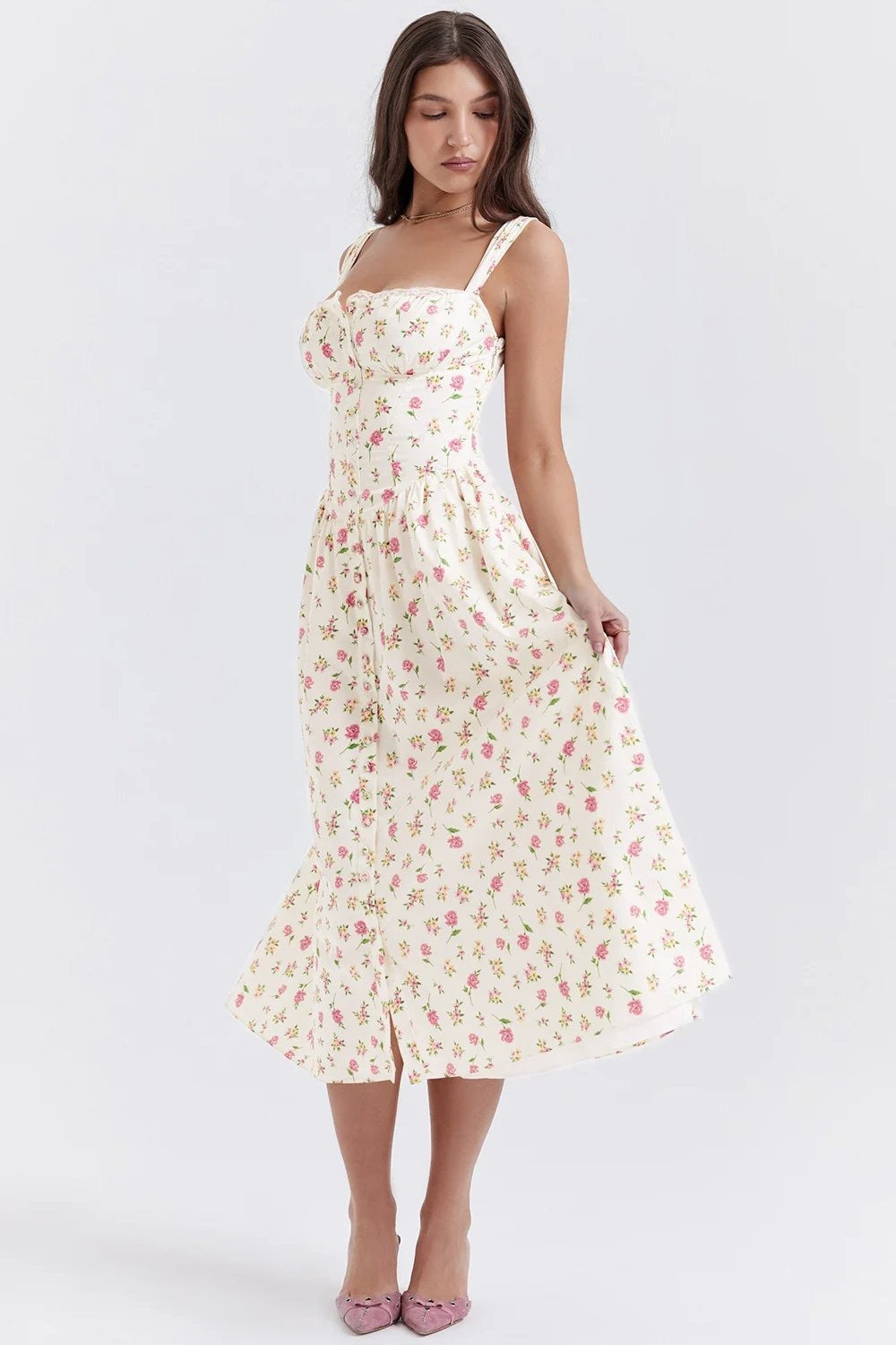 NEW | TATIANA ROSE PRINT MIDI SUNDRESS