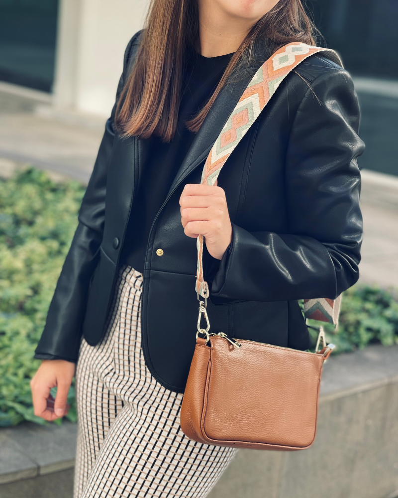 Große Simona Kamelhaartasche