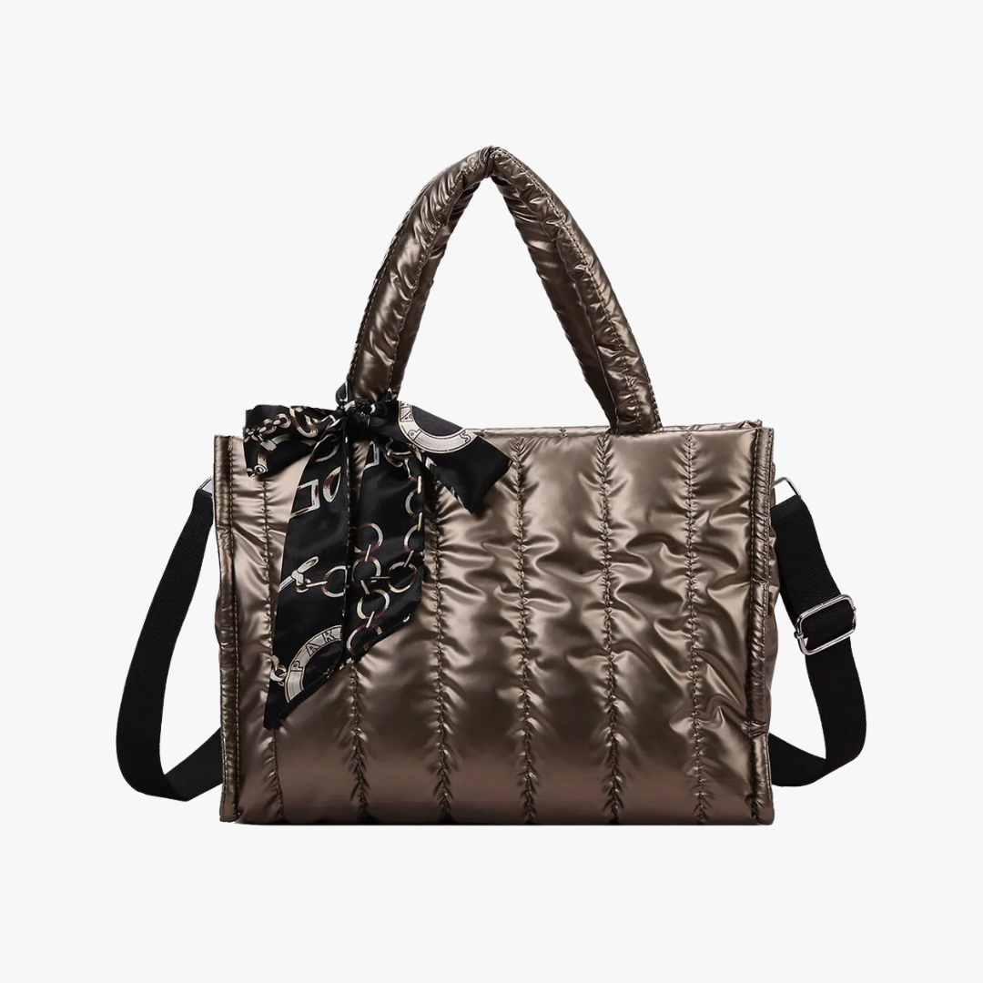 Midi-Tragetasche aus Satin
