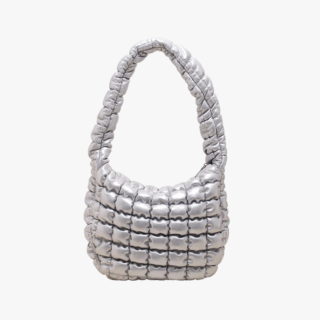 Scrunchie-Hobo-Tasche aus veganem Leder