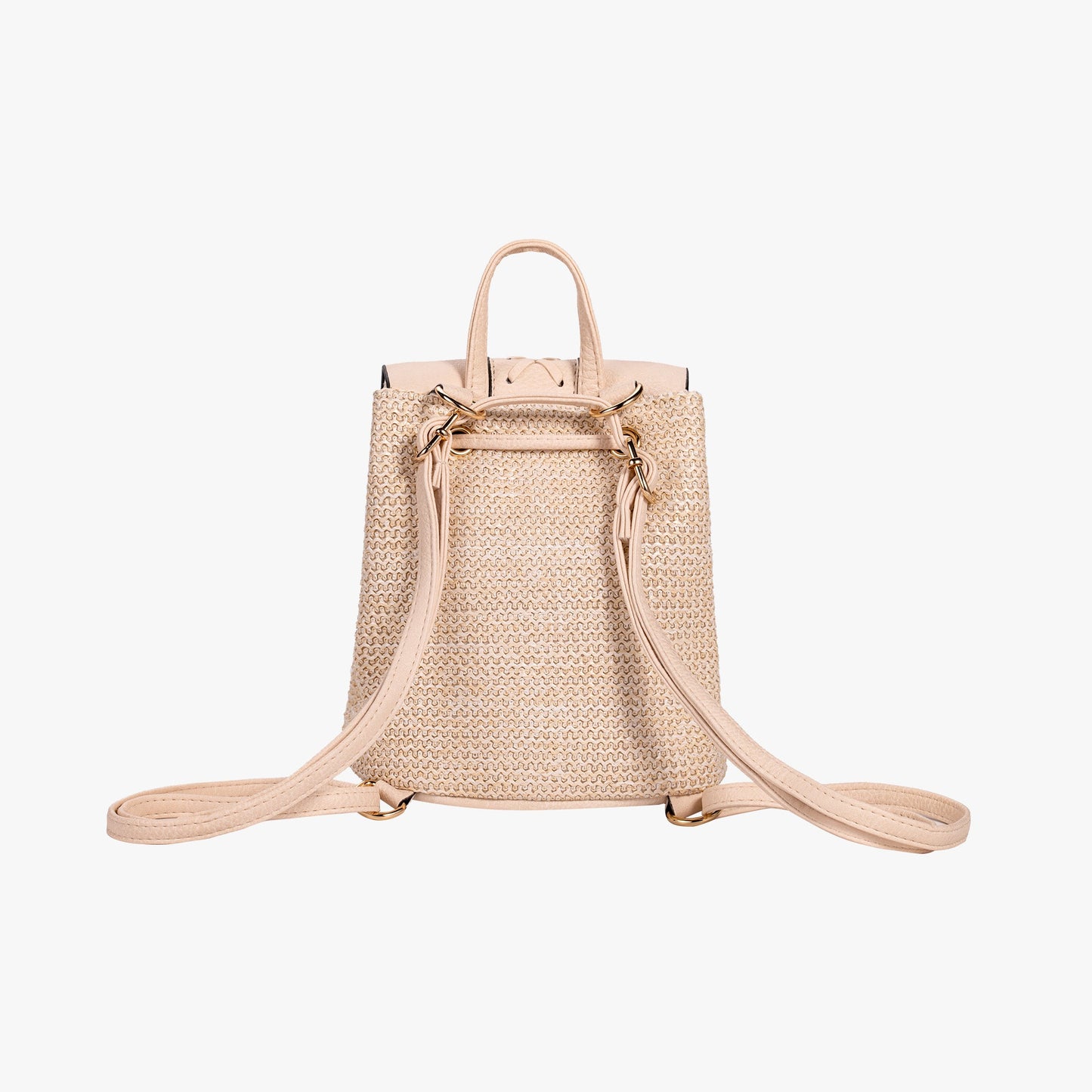 Rucksack aus Stroh mit Quaste