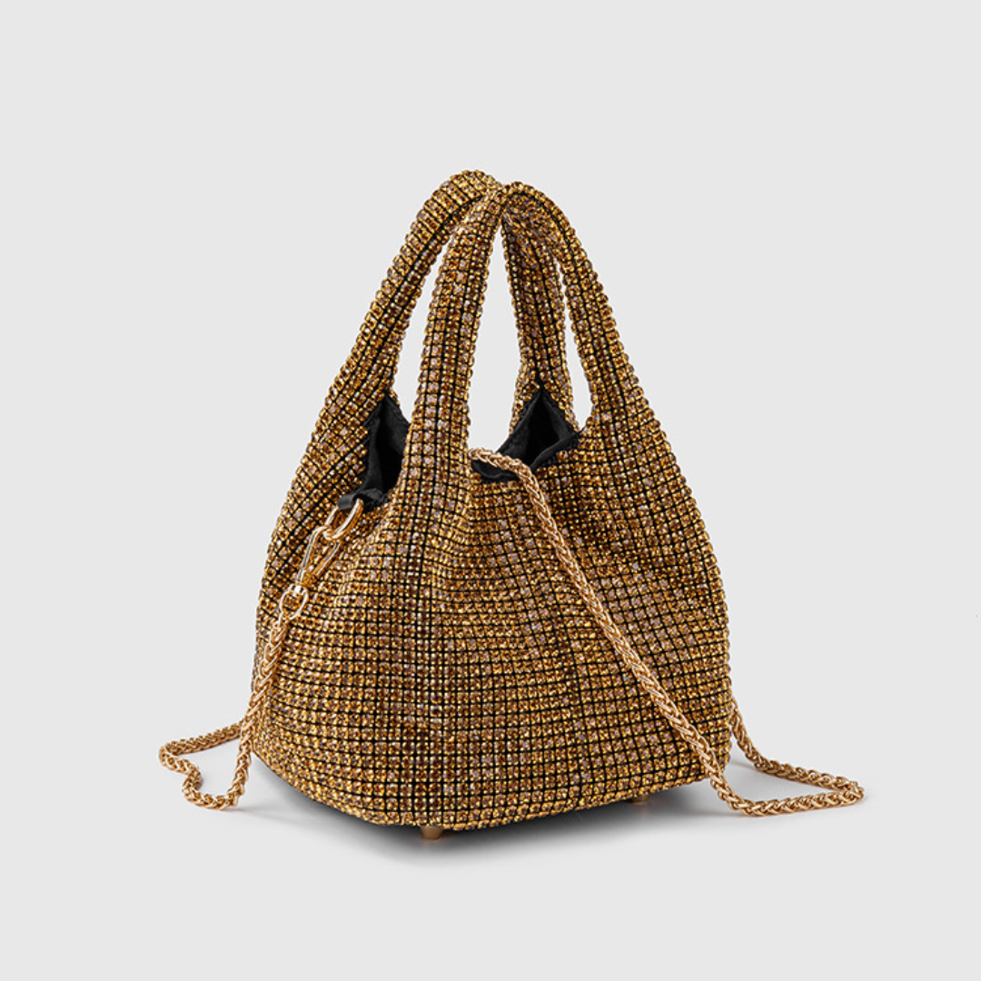 Clara Handtasche mit funkelnden Strasssteinen