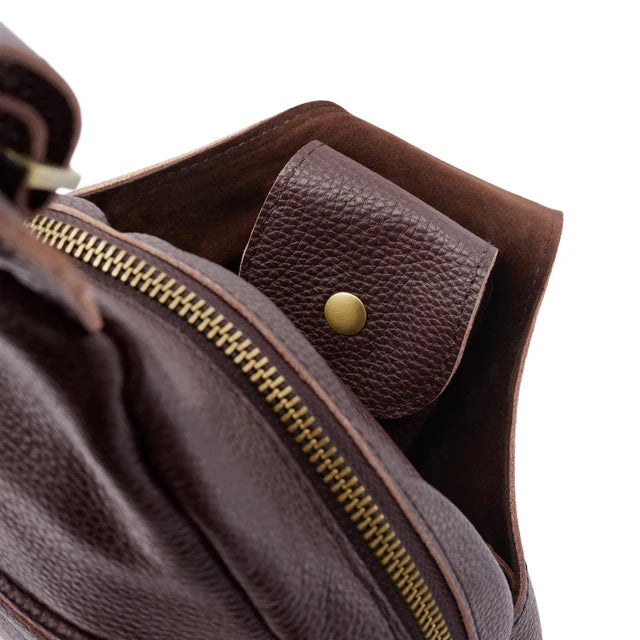 Compact Leather Crossbody Bag