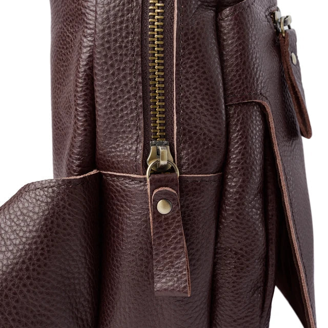 Compact Leather Crossbody Bag