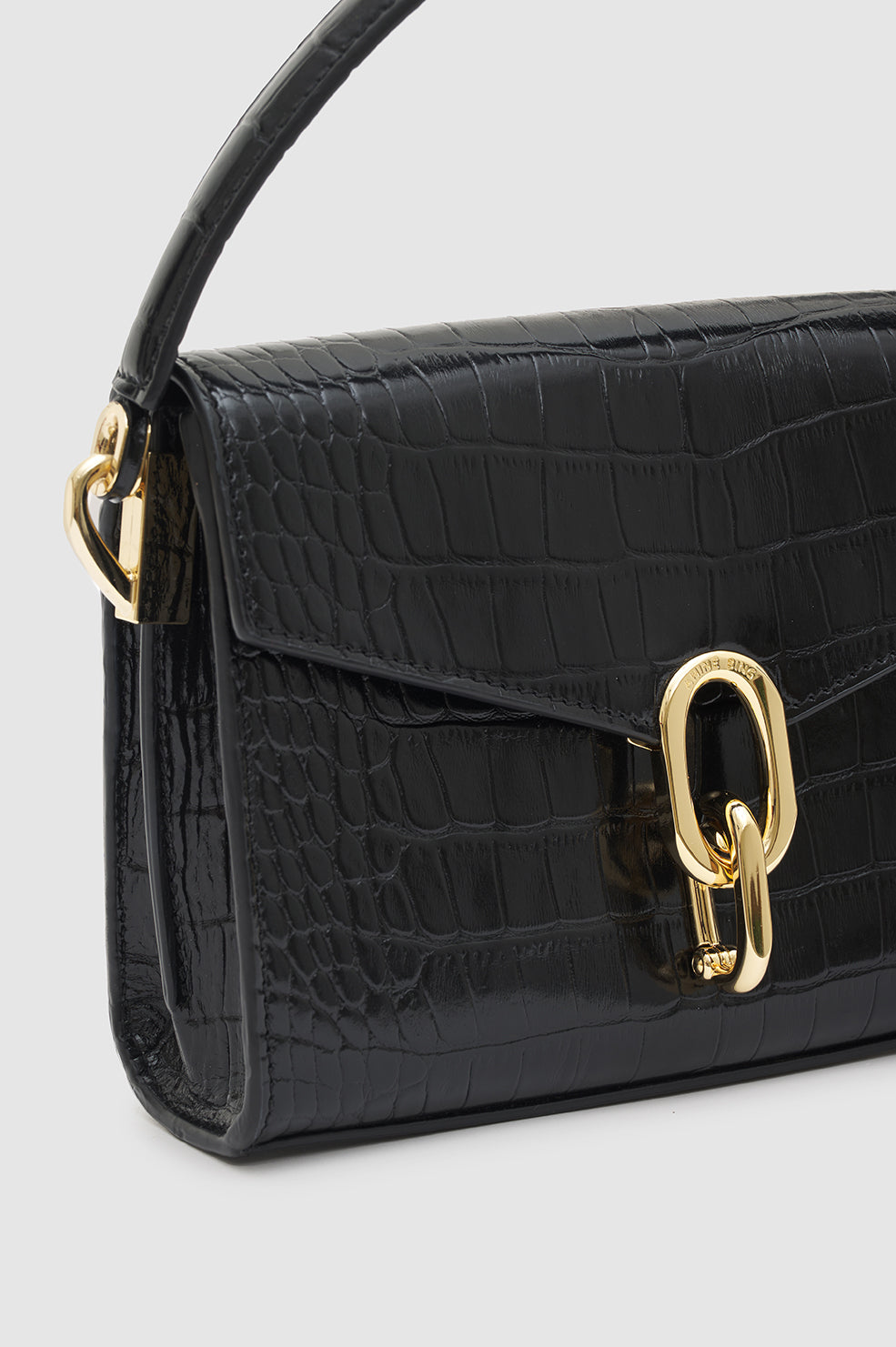 Mini-Tasche Colette – Schwarz geprägt