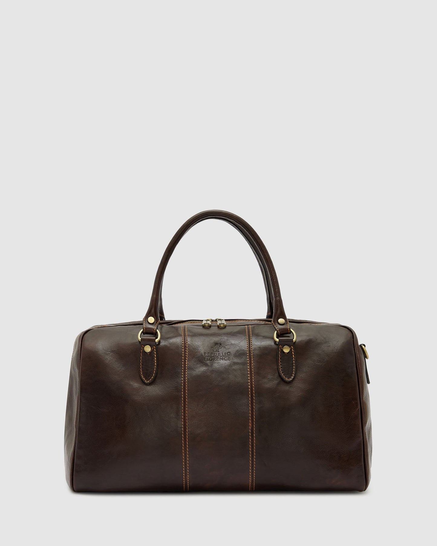 Albertis Piccolo Chocolate – Leder-Reisetasche