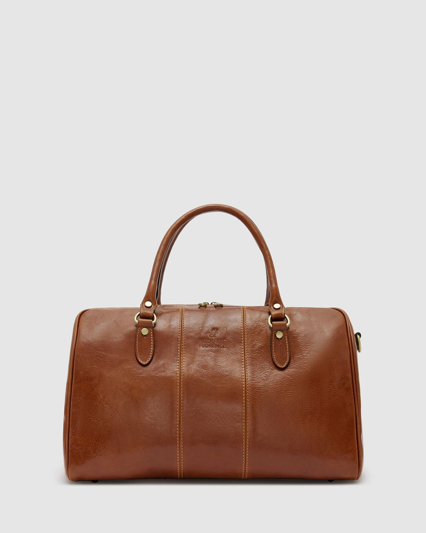 Albertis Piccolo Tan – Leder-Reisetasche