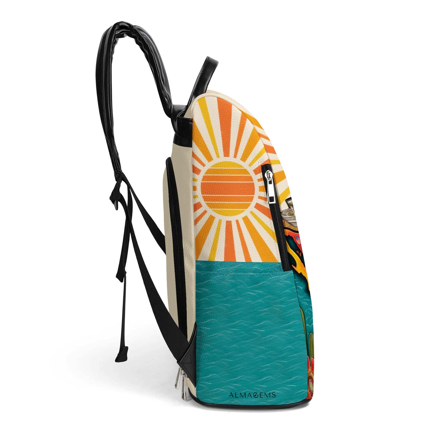 Hecho En Mexico - Personalisierter Lederrucksack - BP_MX13