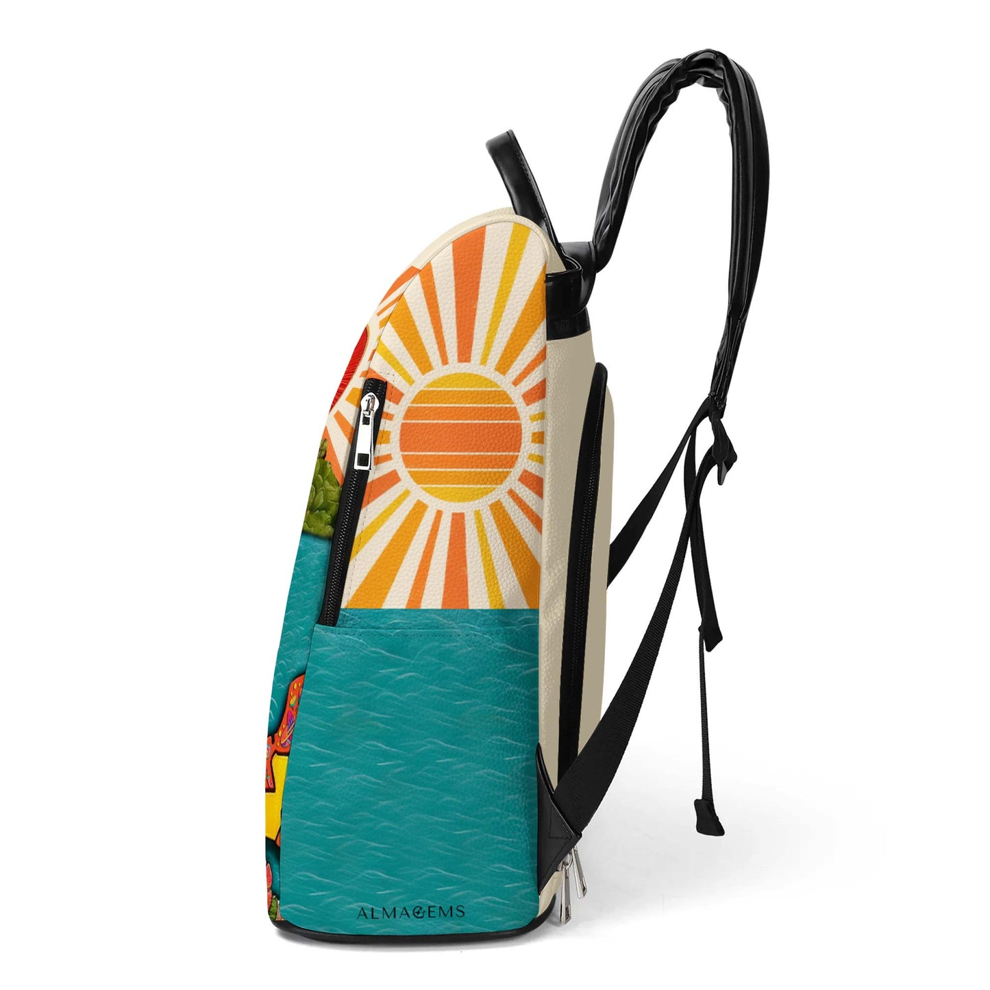 Hecho En Mexico - Personalisierter Lederrucksack - BP_MX13