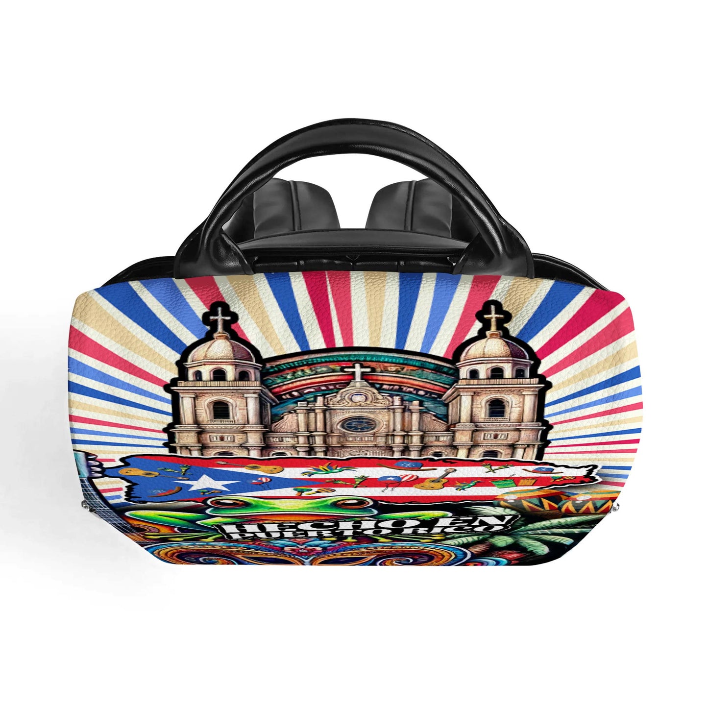 Hecho En Puerto Rico – Personalisierter individueller Lederrucksack – BP_MX14