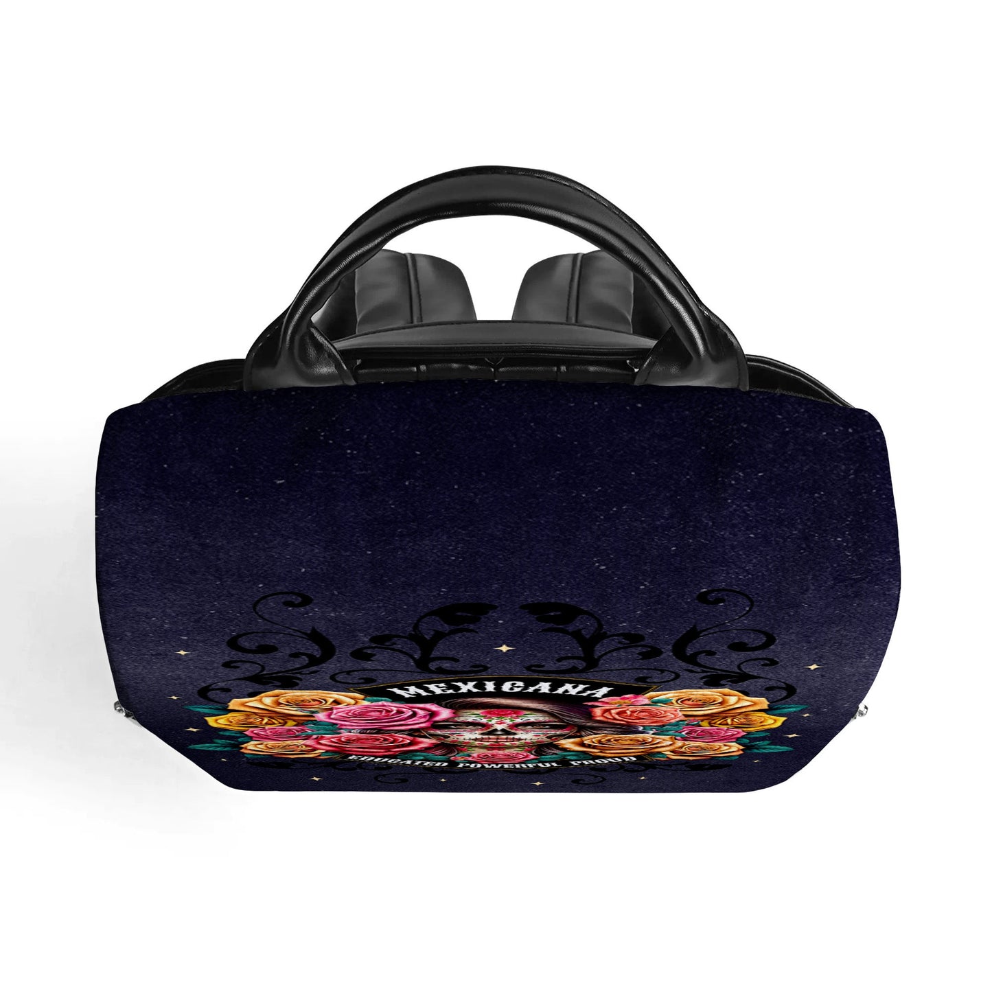 The Girl And Roses - Personalized Custom Leather BackPack - BP_MX28