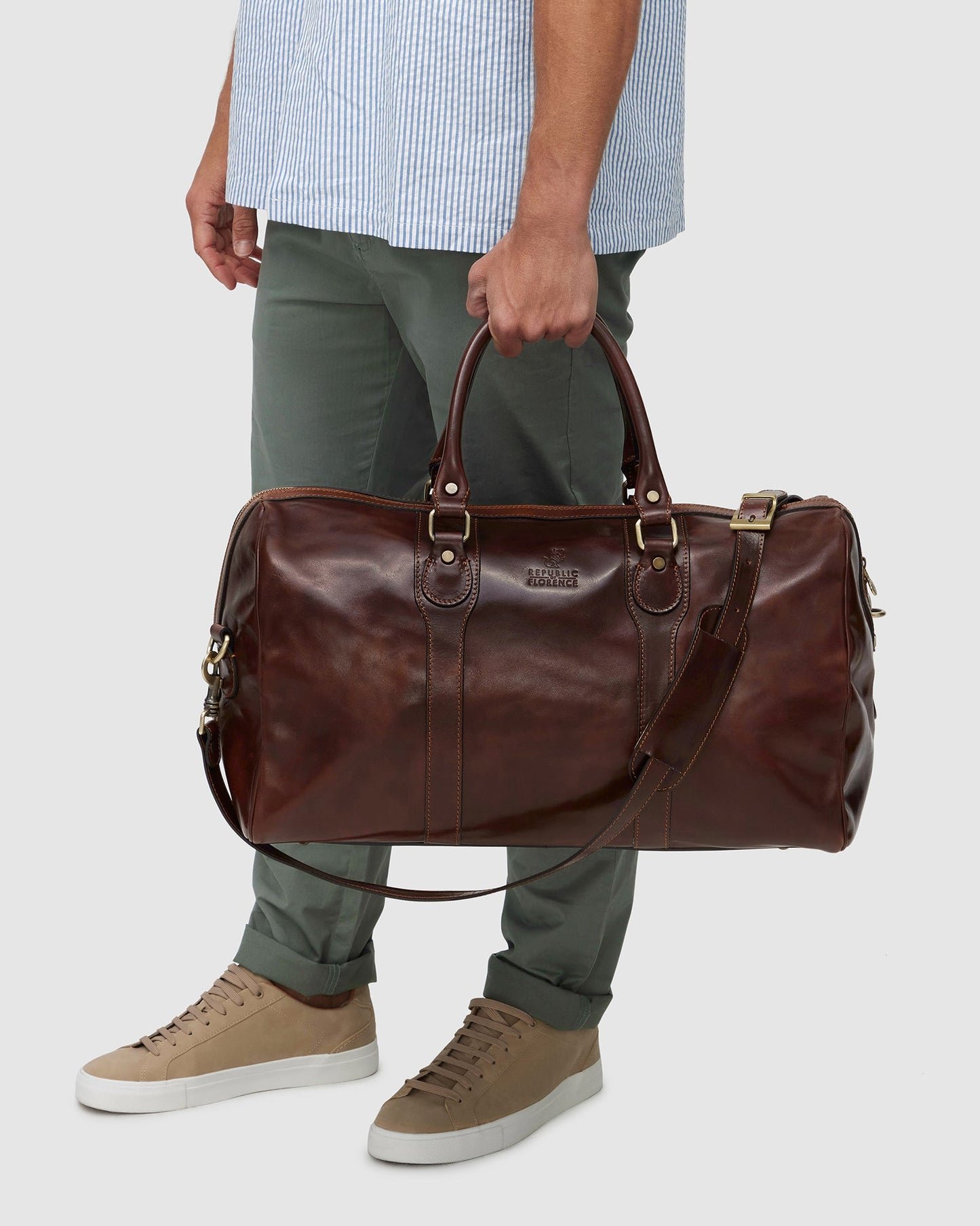 Beltrami Braun - Reisetasche aus Leder