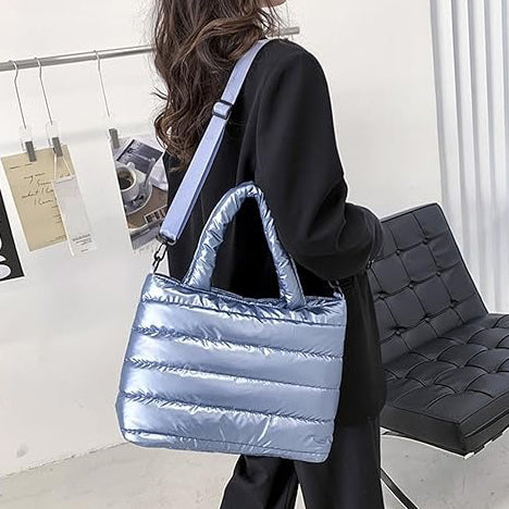 Puffertasche aus Satin