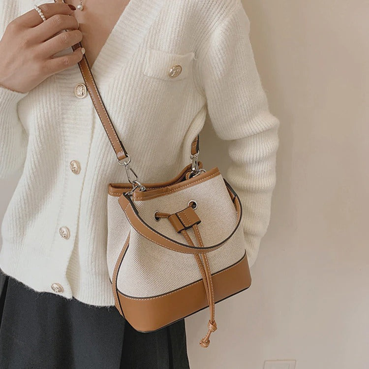 Beuteltasche aus Canvas im Vintage-Stil
