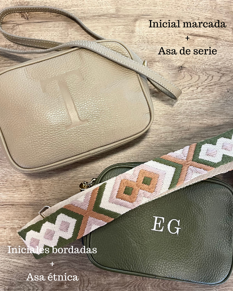 Große Simona Khaki Tasche