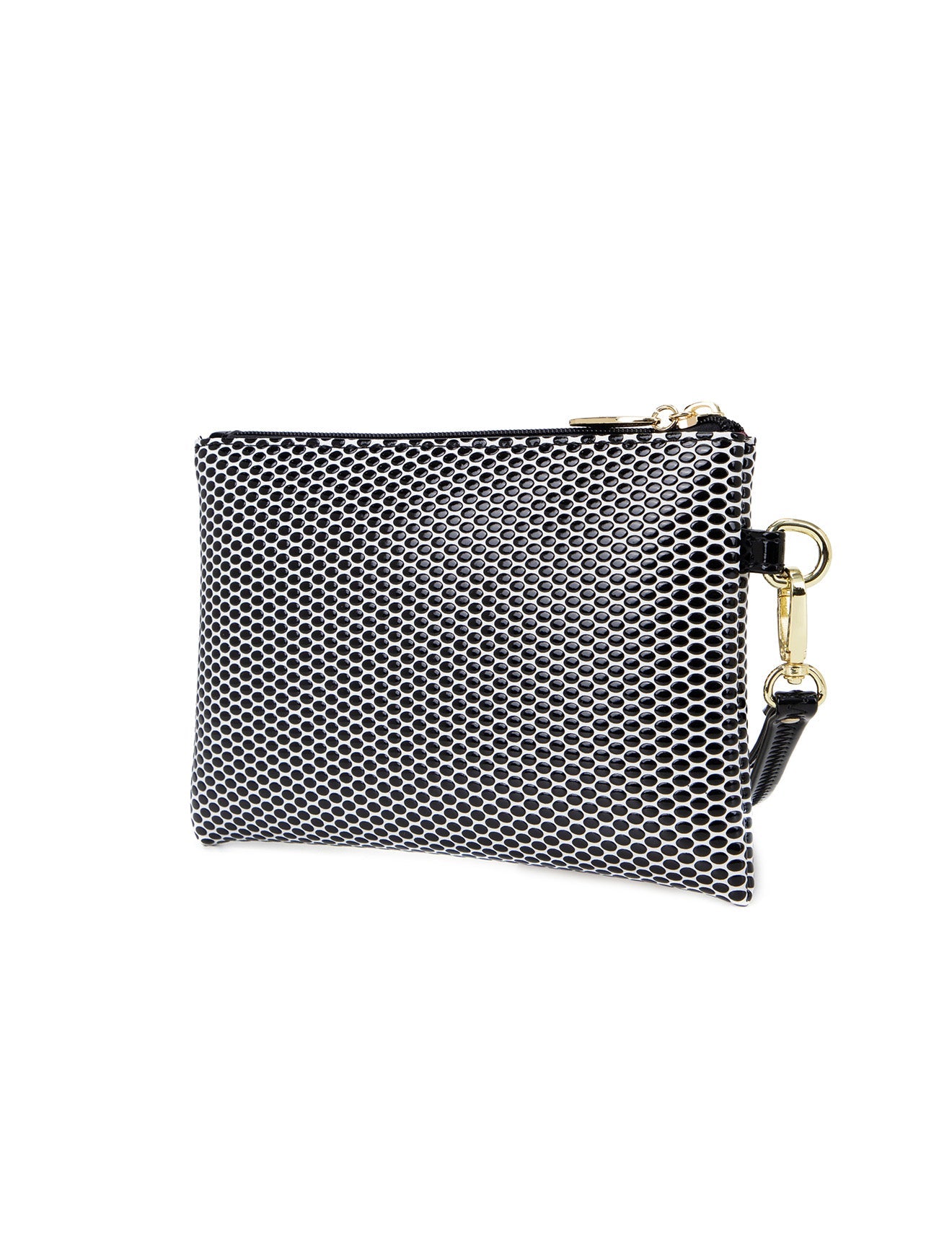 COSMO VEGAN FLACHE TASCHE MIT SCHWINGERGRIFF -CP02-1006-B/W
