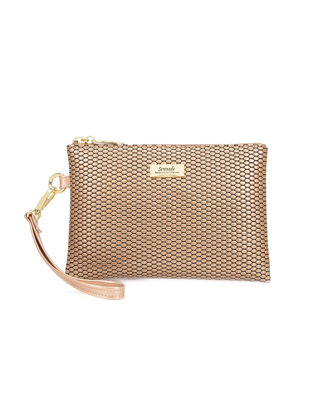 COSMO VEGAN FLACHE TASCHE MIT SCHWINGERGRIFF -CP02-1006-ROSÉGOLD