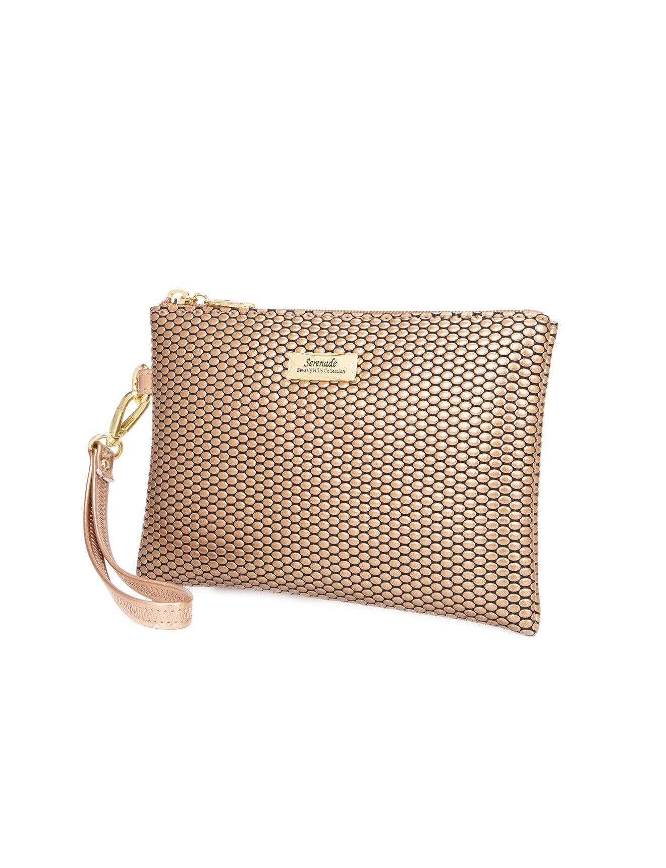 COSMO VEGAN FLACHE TASCHE MIT SCHWINGERGRIFF -CP02-1006-ROSÉGOLD