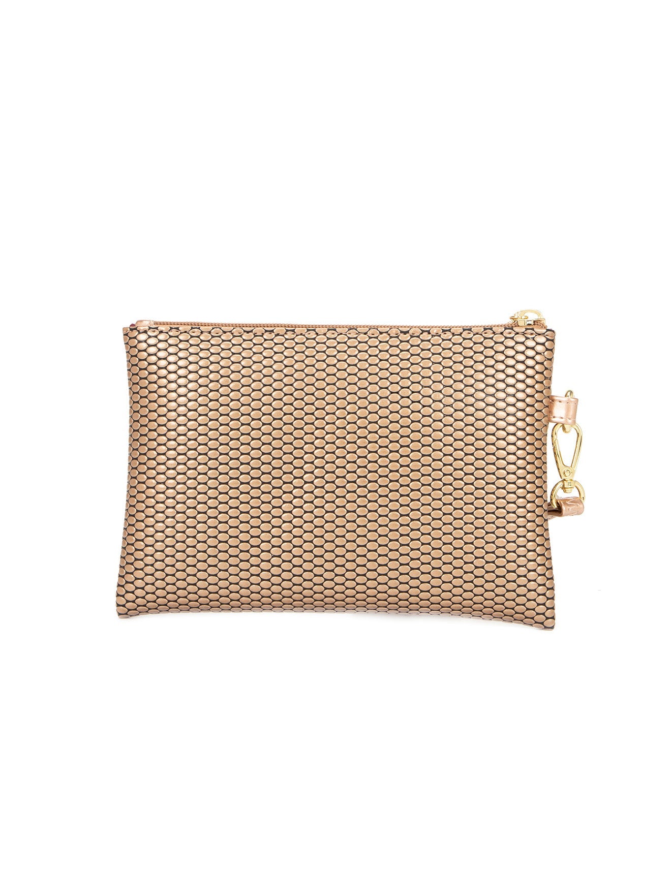 COSMO VEGAN FLACHE TASCHE MIT SCHWINGERGRIFF -CP02-1006-ROSÉGOLD