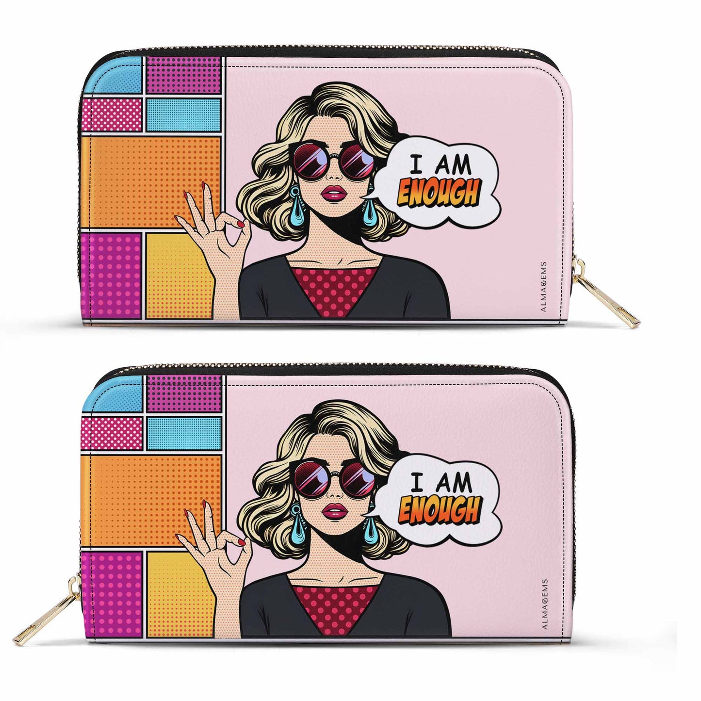 I Am Enough - Damen Leder Geldbörse - DB08WL
