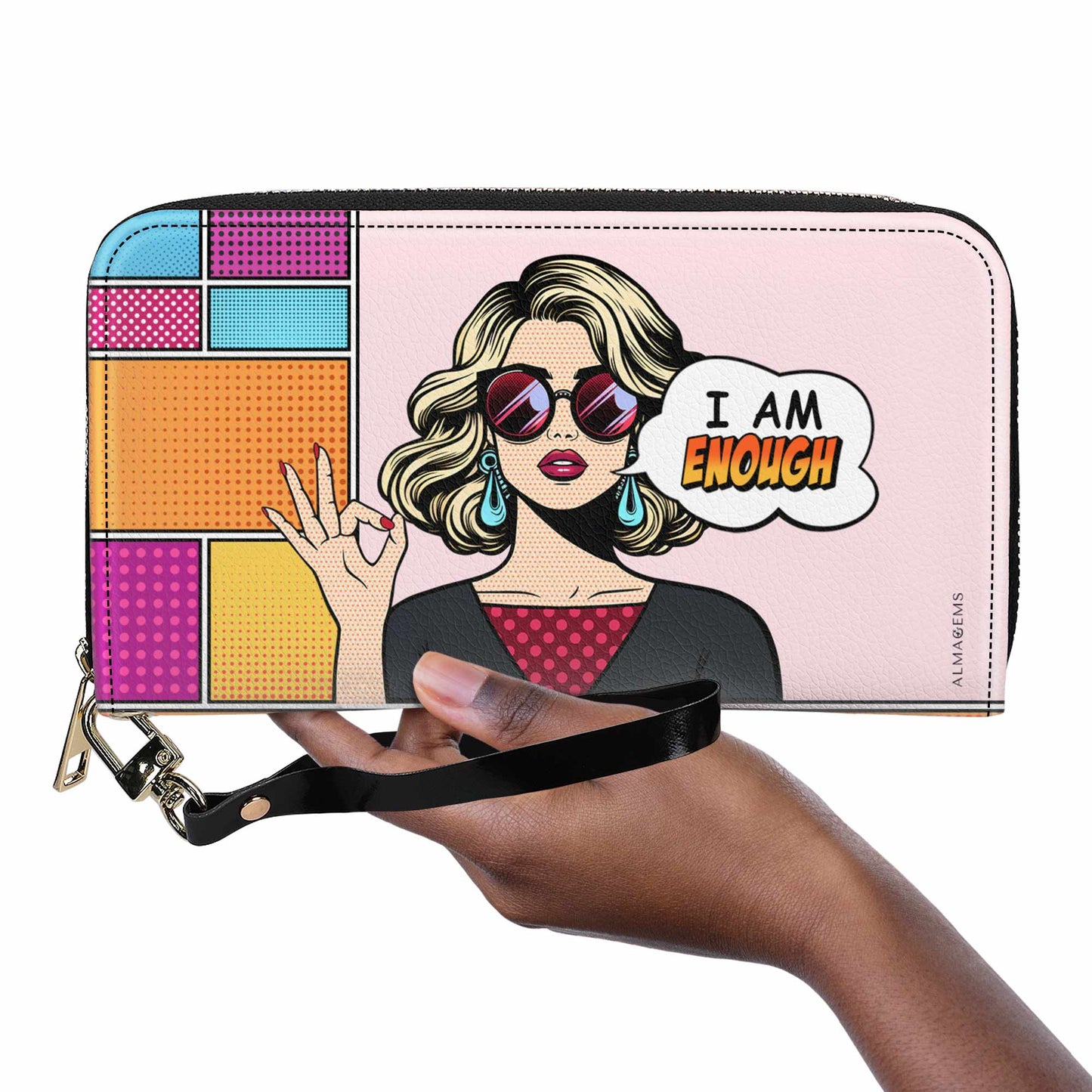 I Am Enough - Damen Leder Geldbörse - DB08WL