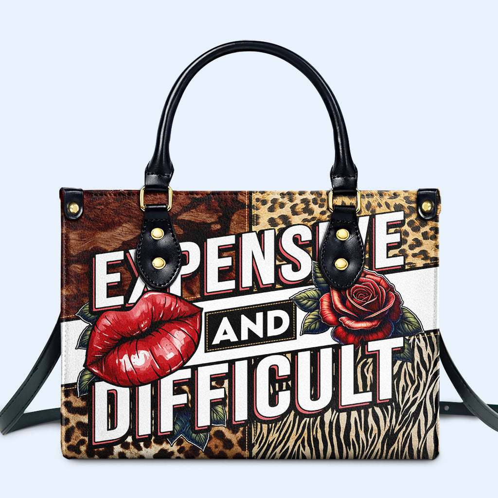 Teuer und schwierig - Personalisierte Lederhandtasche nach Maß - DB25