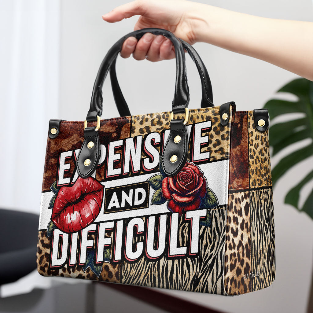 Teuer und schwierig - Personalisierte Lederhandtasche nach Maß - DB25