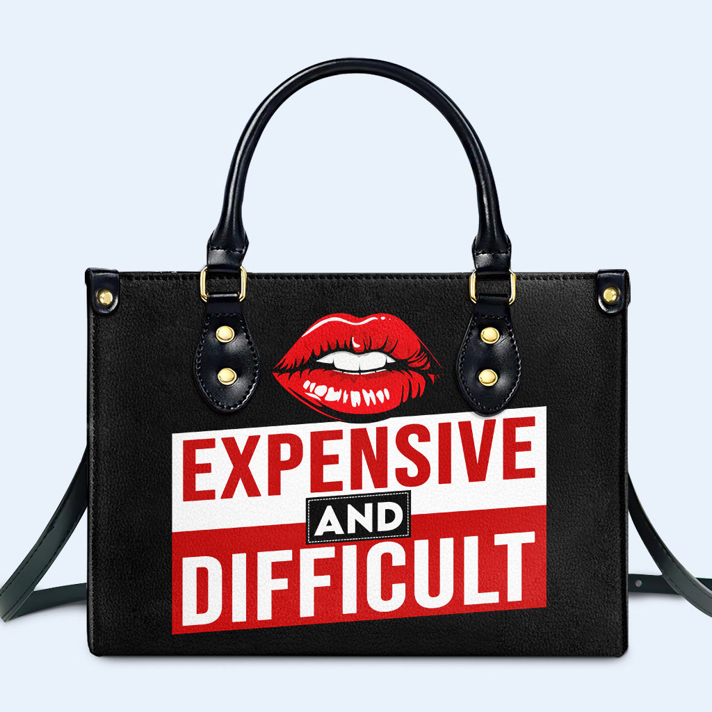 Teuer und schwierig - Personalisierte Lederhandtasche nach Maß - DB30