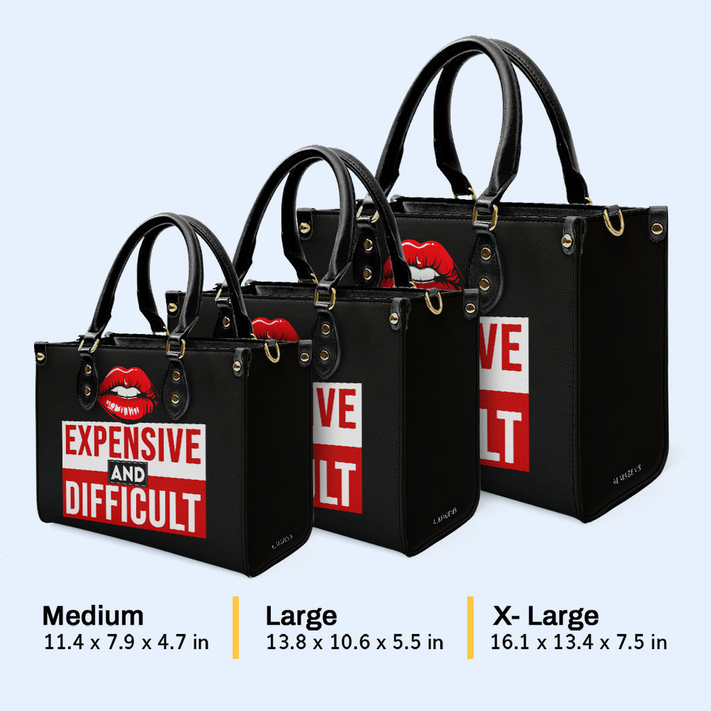 Teuer und schwierig - Personalisierte Lederhandtasche nach Maß - DB30