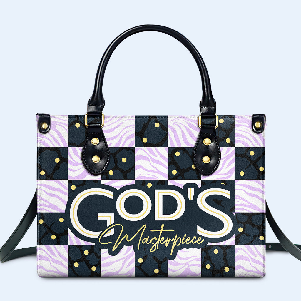 Gottes Meisterwerk - Personalisierte Lederhandtasche - DB36
