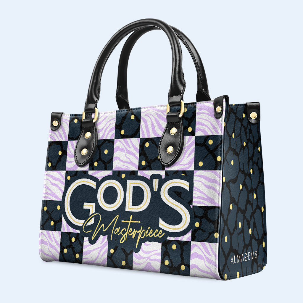 Gottes Meisterwerk - Personalisierte Lederhandtasche - DB36