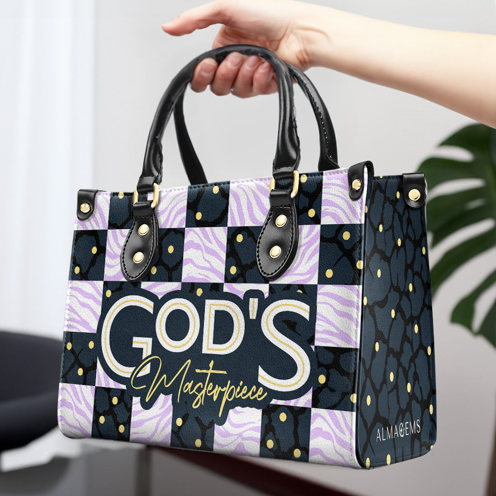 Gottes Meisterwerk - Personalisierte Lederhandtasche - DB36