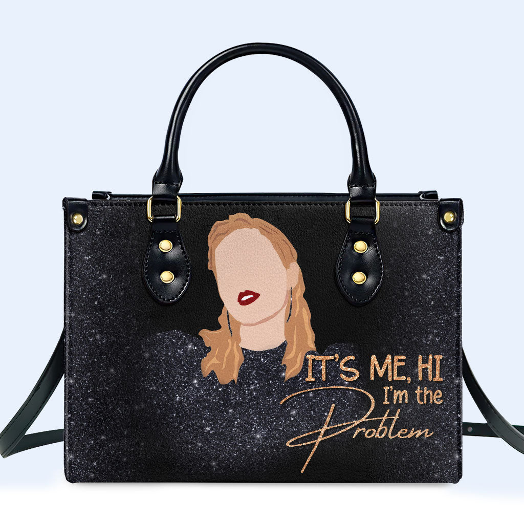 Ich bin das Problem - Personalisierte Lederhandtasche - DB37