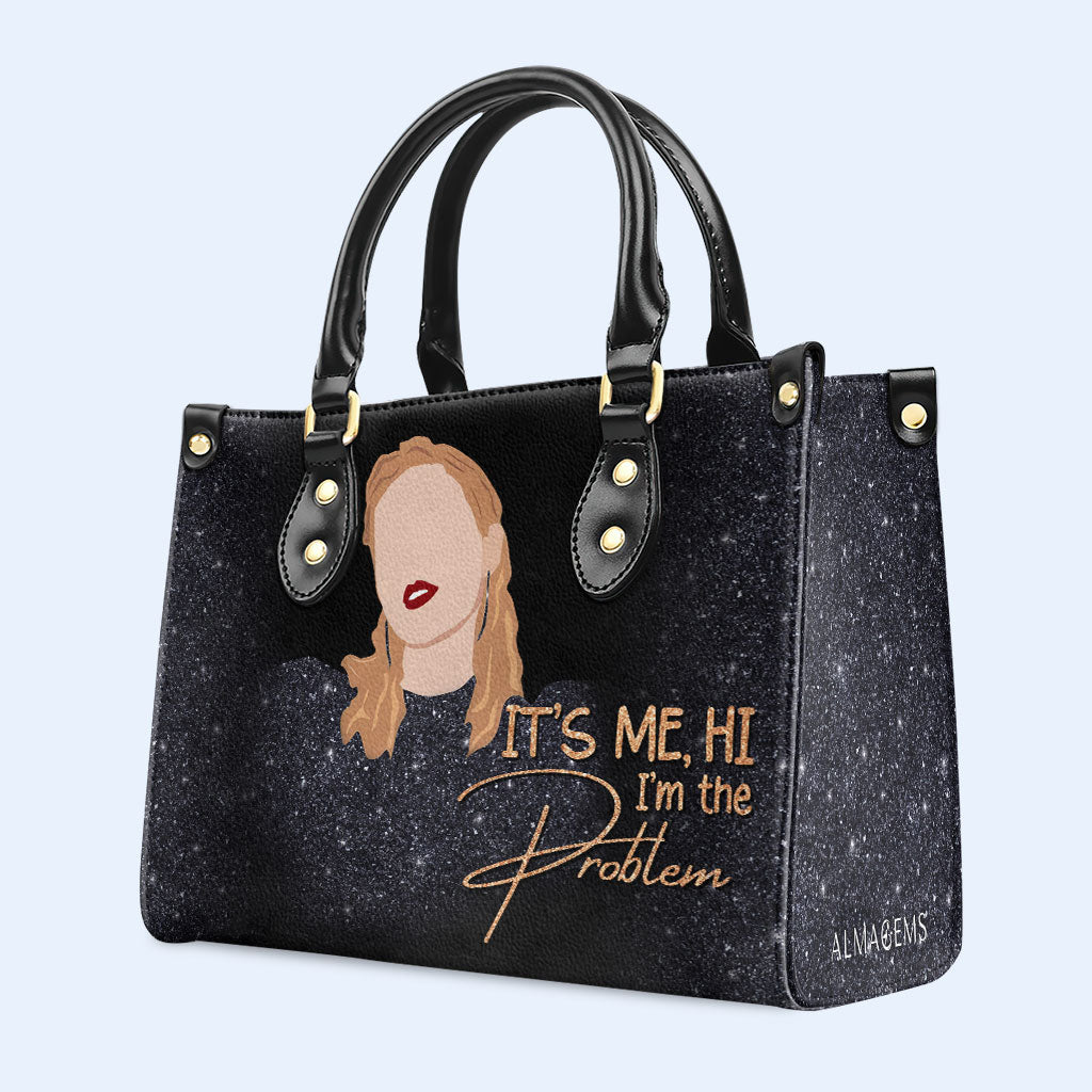 Ich bin das Problem - Personalisierte Lederhandtasche - DB37