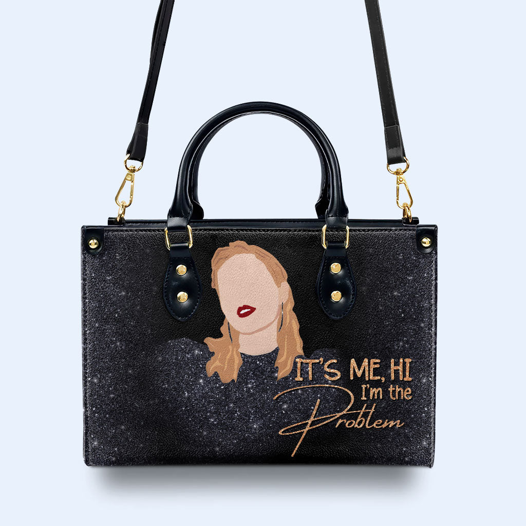 Ich bin das Problem - Personalisierte Lederhandtasche - DB37