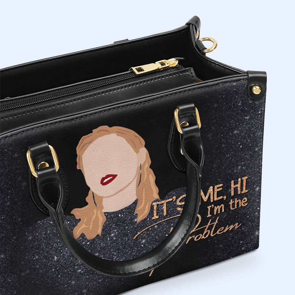 Ich bin das Problem - Personalisierte Lederhandtasche - DB37